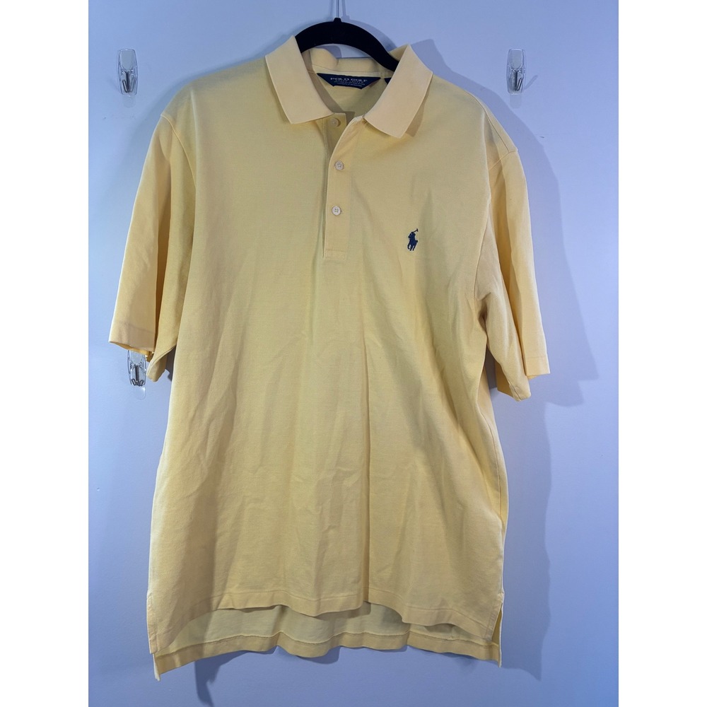 Polo Golf Ralph Lauren Polo Shirt Pima Cotton Golf Yellow Short Sleeve‎ M